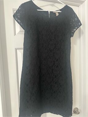 Banana Republic Black Lace Dress